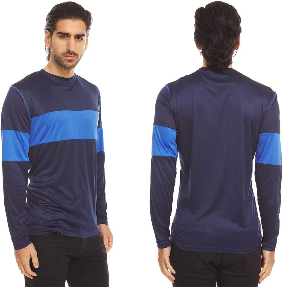 DARESAY 4-Pack: Mens Long Sleeve Tee Shirts, Long Sleeve Shirts for Men Pack of 4, Dri Fit Shirts for Men