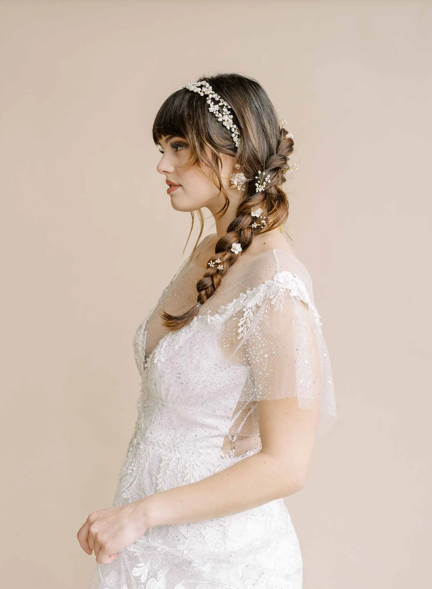 Decadent pearl infinity loops vine - Style #2131