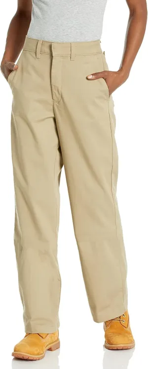 Dickies Women's High Rise Wide Leg Twill Pants