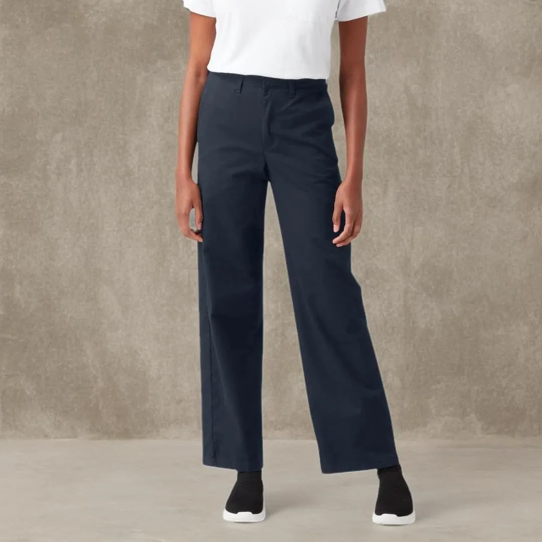 Dickies Women's High Rise Wide Leg Twill Pants