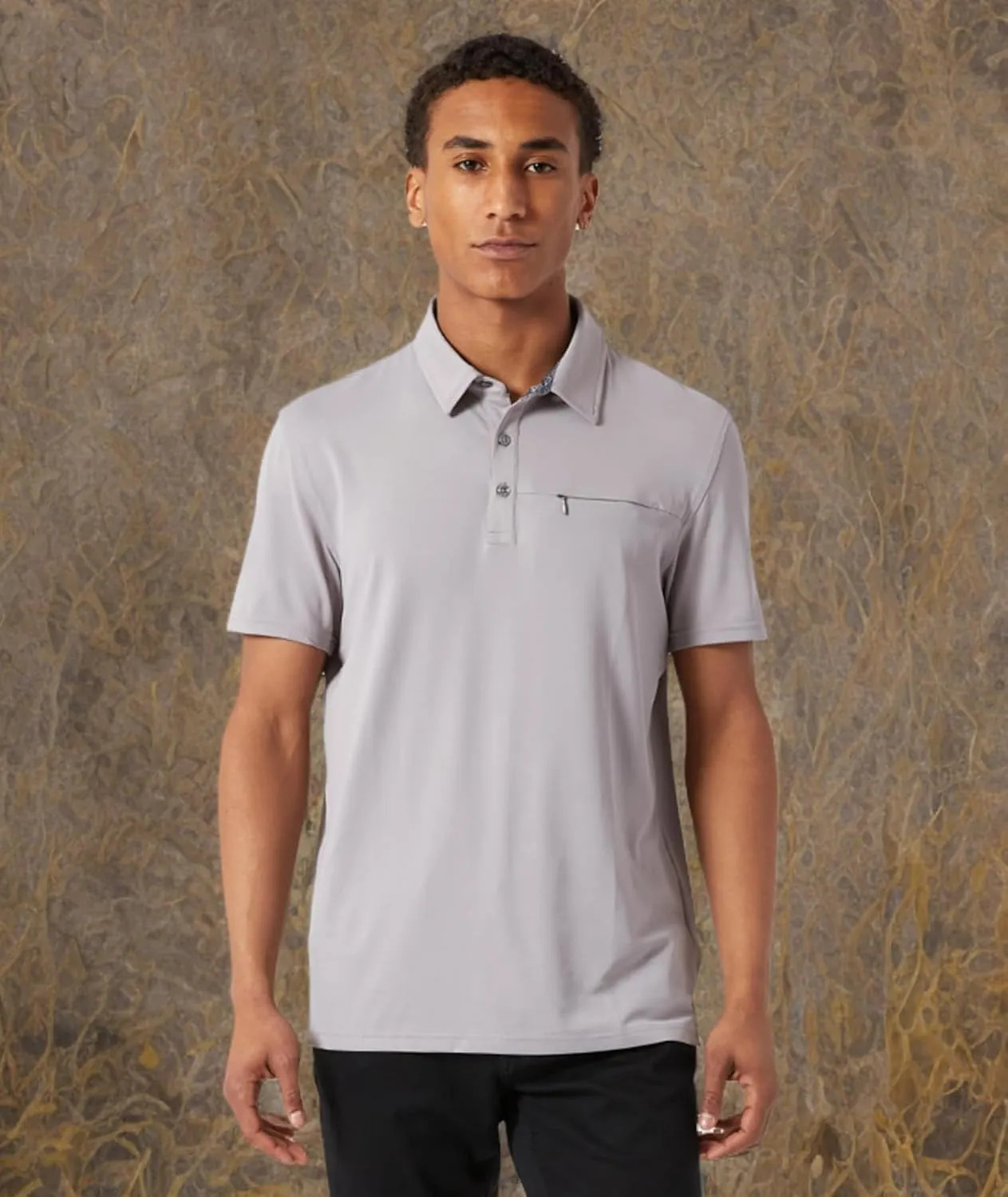 DKNY Mens Polo Shirts - Short Sleeve Quick Dri Fit Golf Polo Shirts for Mens | Performance Men's Polo Shirts with Pocket