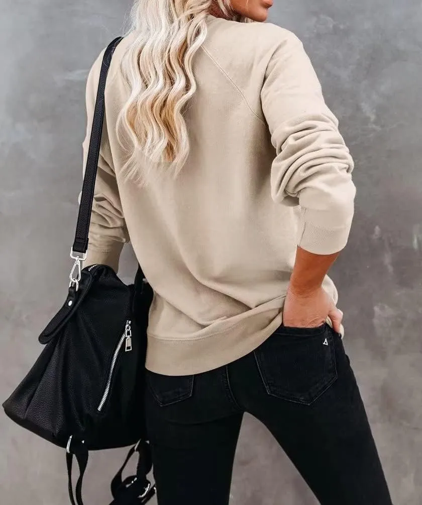 Dressmine Womens Crewneck Mama Sweatshirt Oversized Maternity Long Sleeve Shirt Cute Sweaters Graphic Hoodies