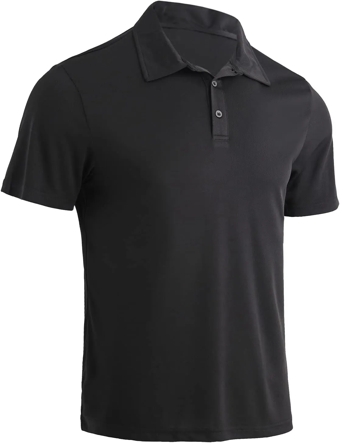 Gary Com 3 Pack Men's Polo Shirts 3 Buttons Casual Work T Shirts Quick Dry Performance Short Sleeve Golf Shirt
