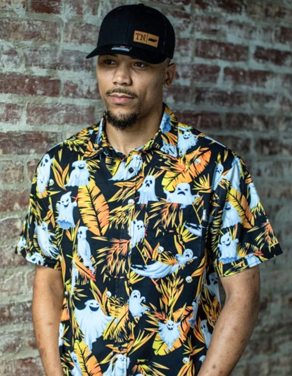Ghost Party Button Down