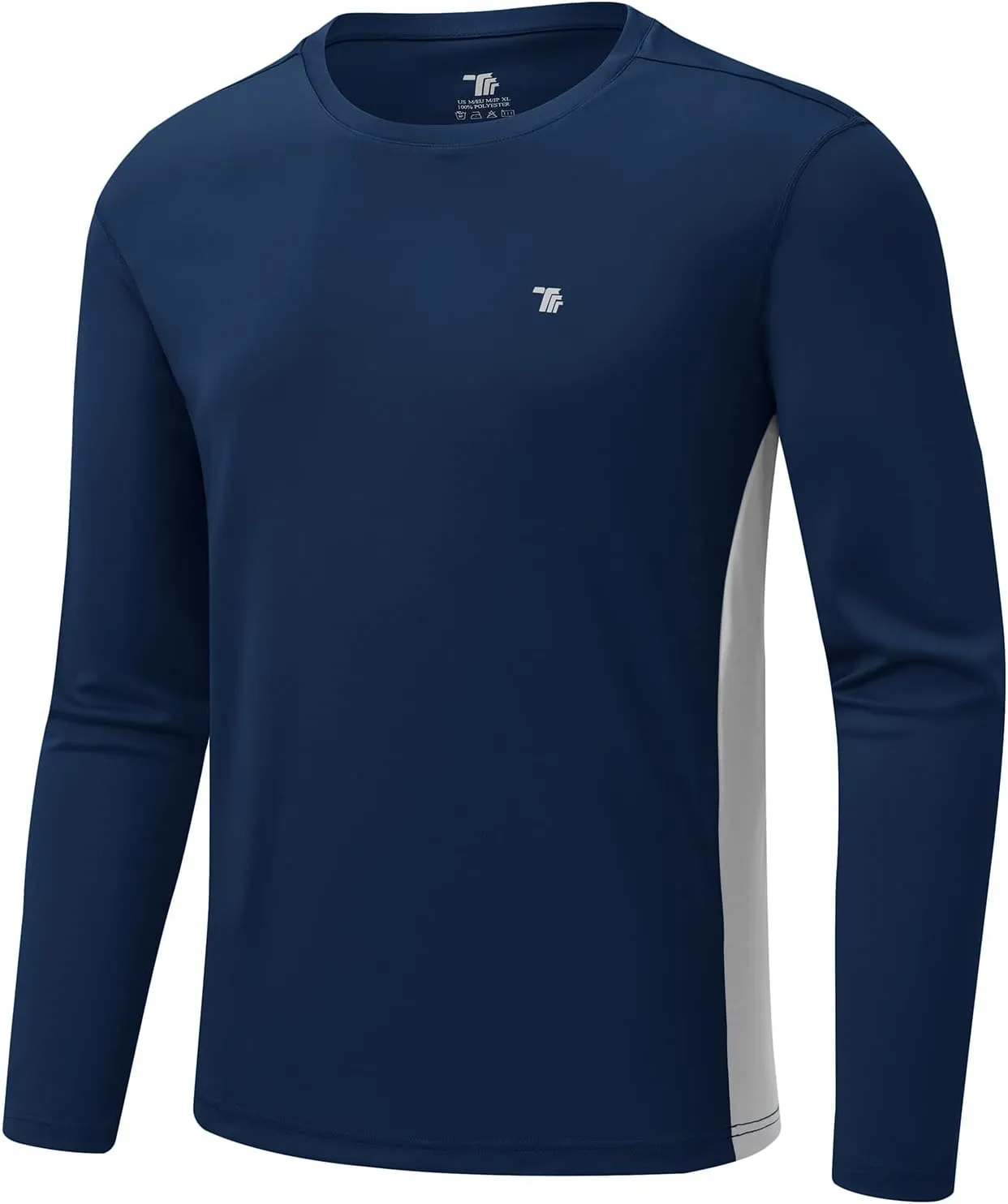 Gopune Men's Swim Shirts Rash Guard Long Sleeve UPF 50  Sun Protection Quick Dry Outdoor Hiking Fishing Shirts
