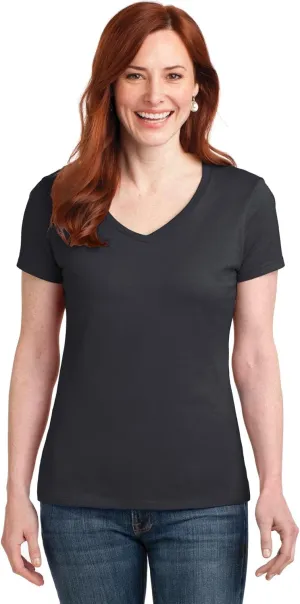 Hanes Women's Cooldri Short Sleeve Performance V-Neck T-Shirt (1 Pack)