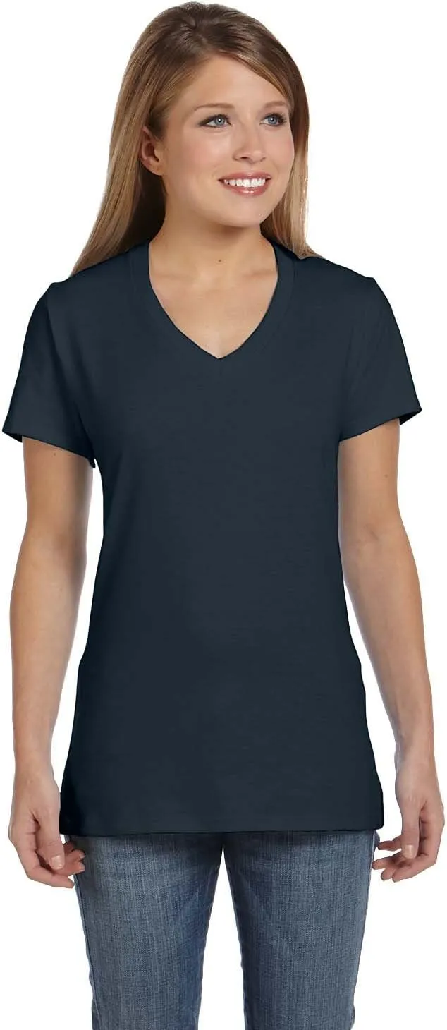 Hanes Women's Cooldri Short Sleeve Performance V-Neck T-Shirt (1 Pack)