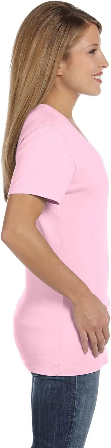 Hanes Women's Cooldri Short Sleeve Performance V-Neck T-Shirt (1 Pack)
