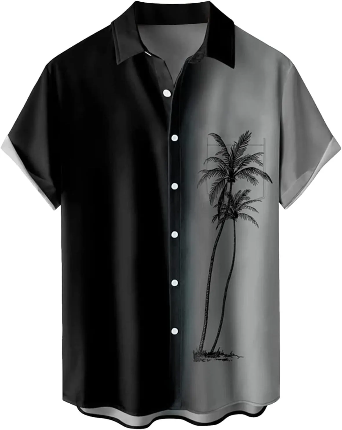 Hawaiian Bowling Shirts for Men Short Sleeve Printed Regular Fit Summer Beach Casual Button Down Aloha Shirts