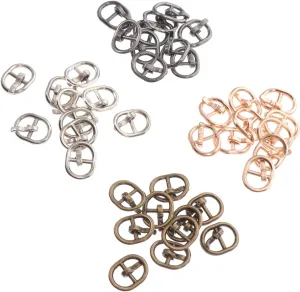 Homoyoyo Mini Doll Garment Buckles Alloy Belt Buckles for DIY Doll Clothes Durable Accessories Antique for