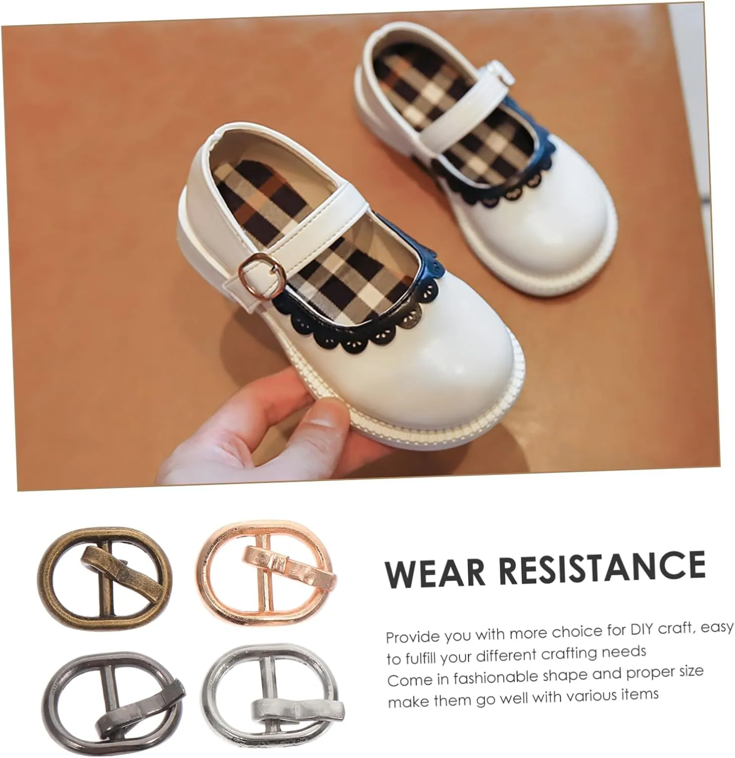 Homoyoyo Mini Doll Garment Buckles Alloy Belt Buckles for DIY Doll Clothes Durable Accessories Antique for