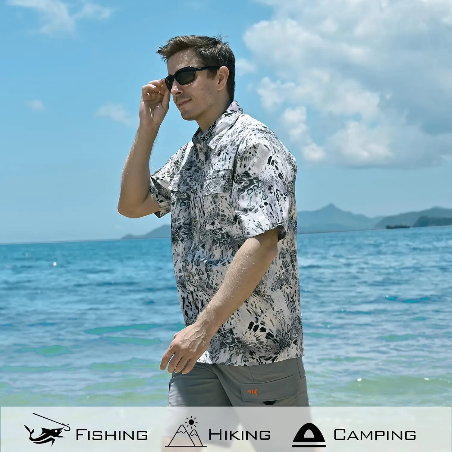 KastKing ReKon Men's Fishing Shirts, Well Made, Quick-Dry Short & Long Sleeve Hiking Beach Shirts, Sun Protection