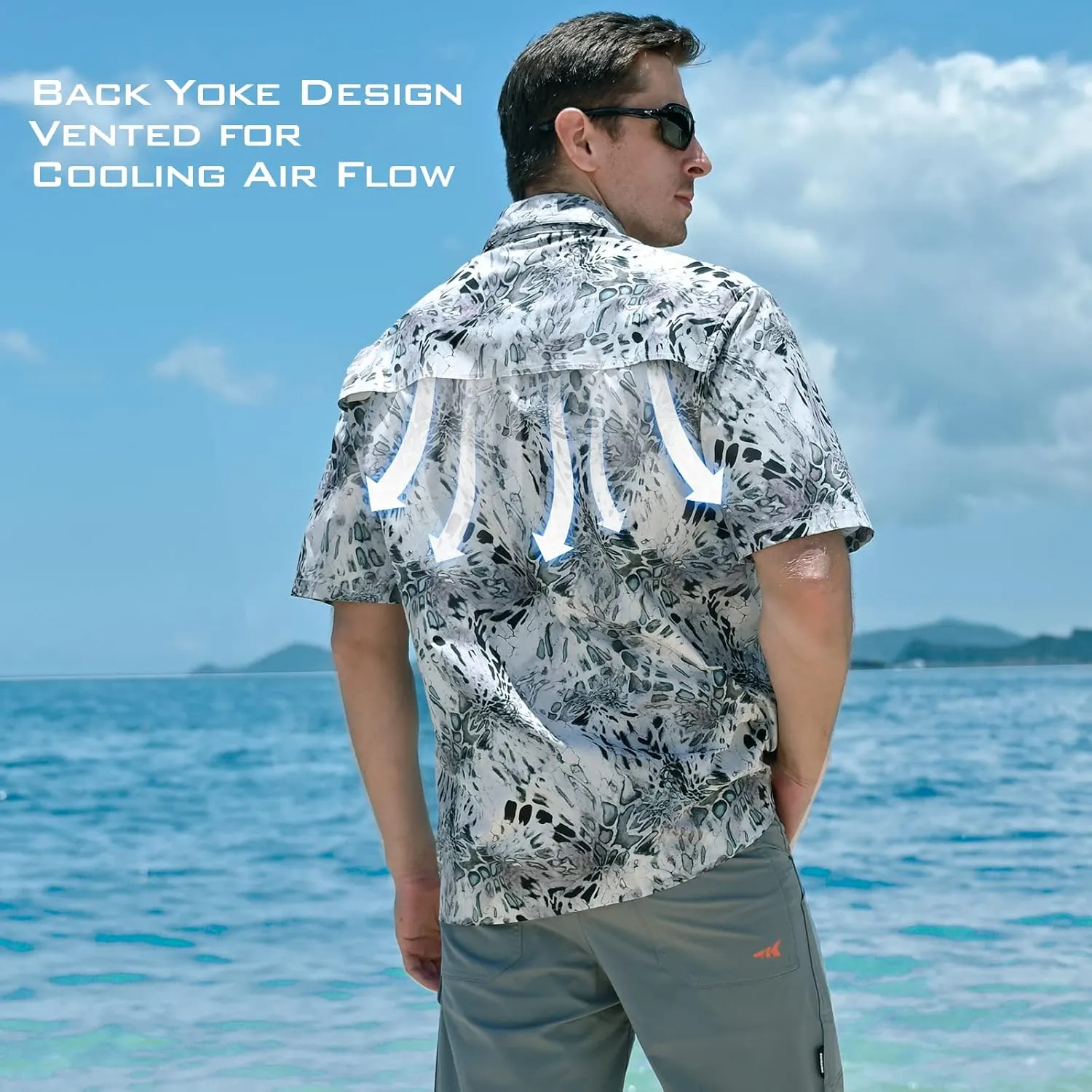 KastKing ReKon Men's Fishing Shirts, Well Made, Quick-Dry Short & Long Sleeve Hiking Beach Shirts, Sun Protection