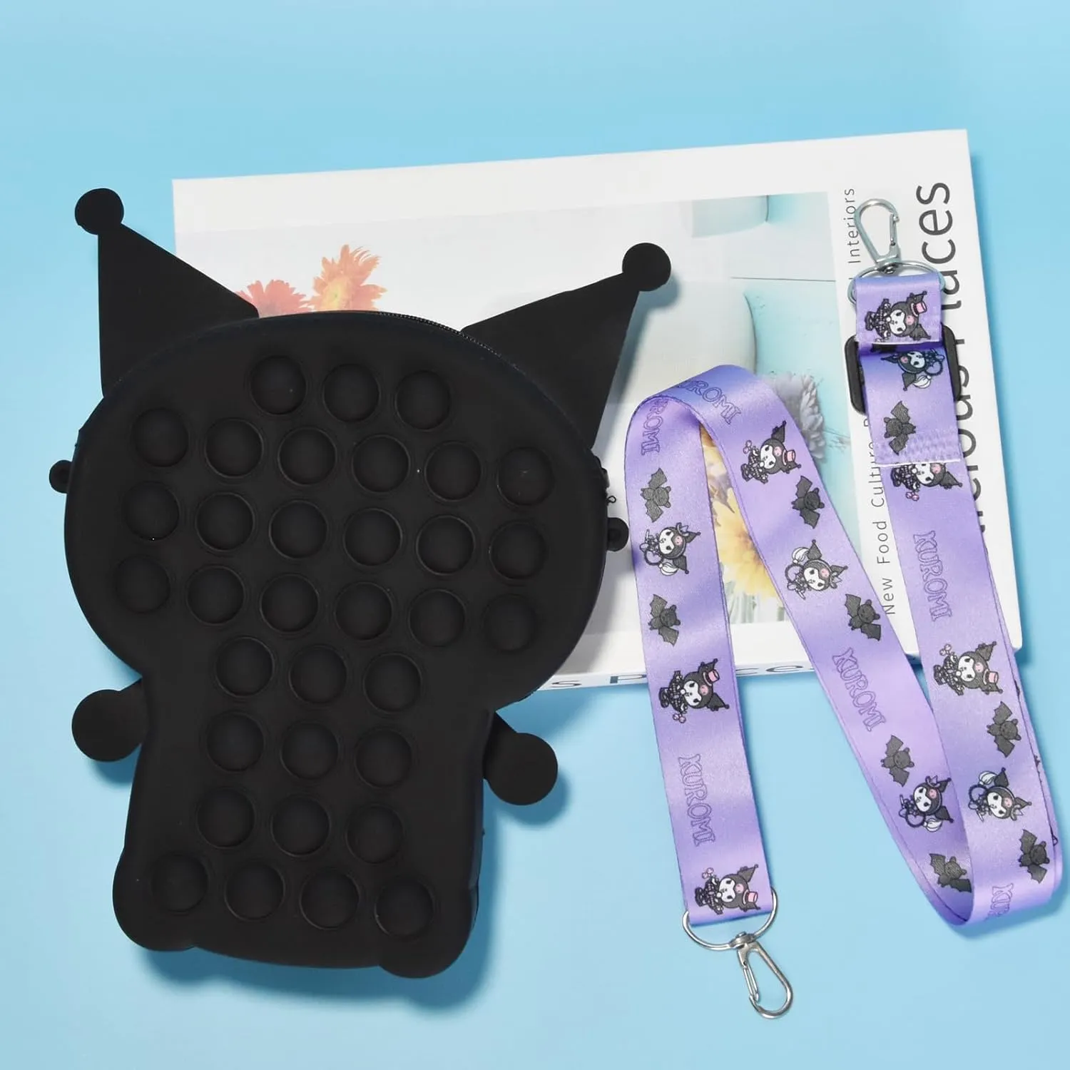 Kawaii Kitty Bag with Adjustable Shoulder Strap, Zipper Handbag Cute Kitty Coin Wallet Purse Shoulder Bag,