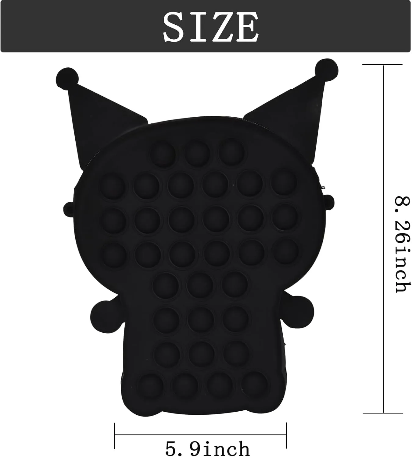 Kawaii Kitty Bag with Adjustable Shoulder Strap, Zipper Handbag Cute Kitty Coin Wallet Purse Shoulder Bag,