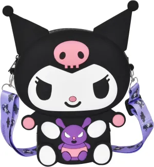 Kawaii Kitty Bag with Adjustable Shoulder Strap, Zipper Handbag Cute Kitty Coin Wallet Purse Shoulder Bag,