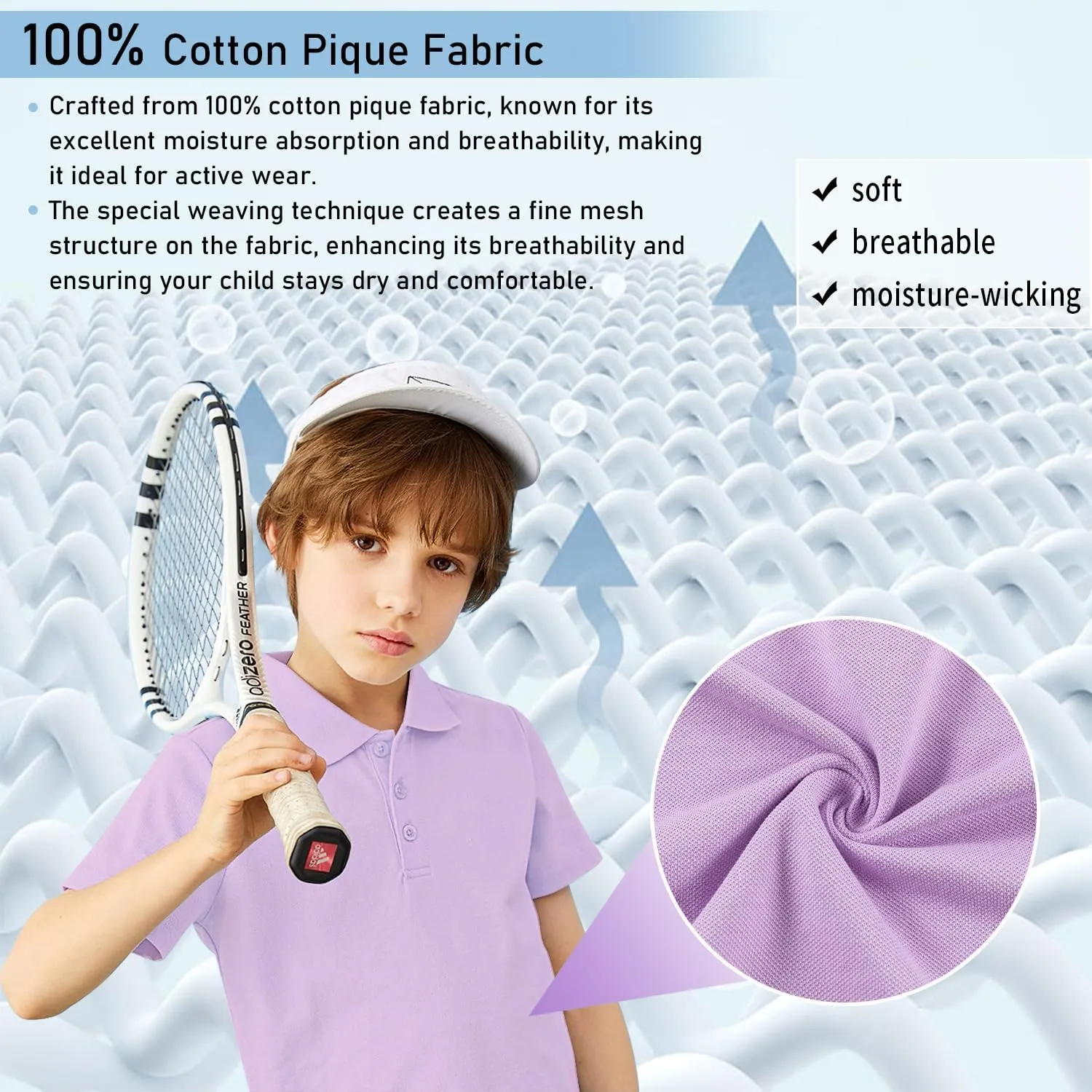 Kid Nation Boys Polo Shirts Kids School Uniform Shirts Short Sleeve Girls Collared Shirts 4-12 Years