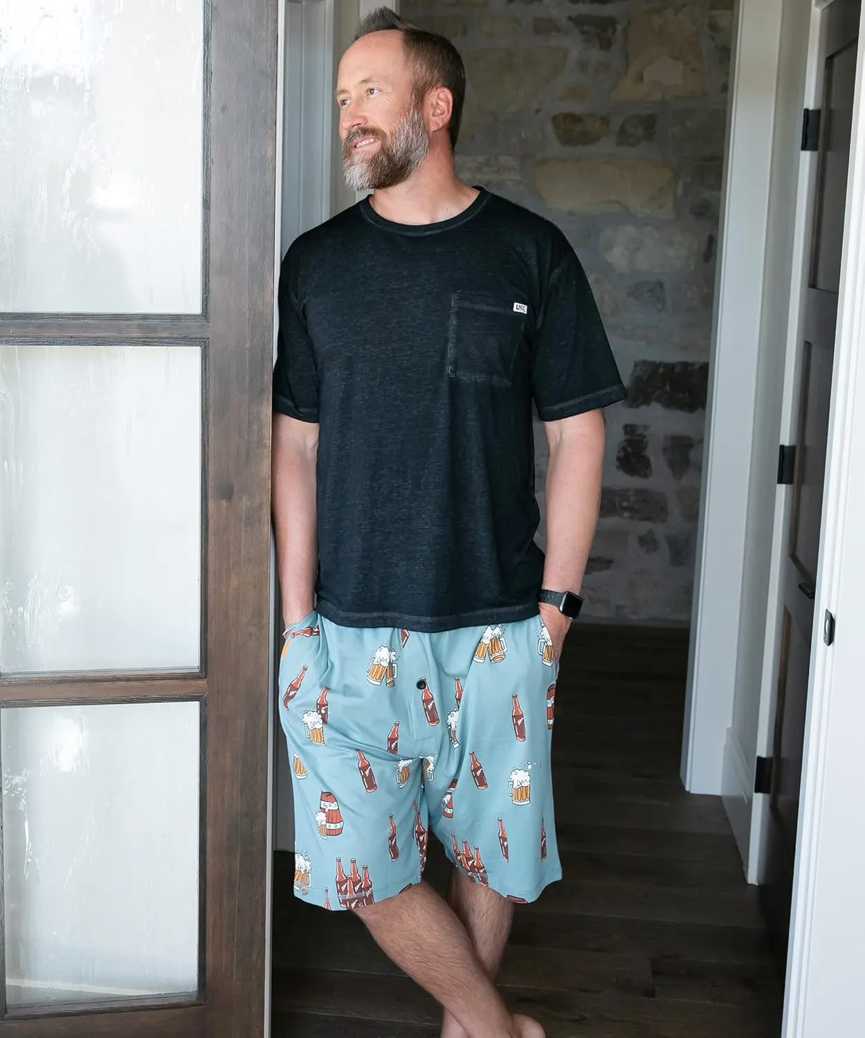 Lazy One Pajama Shorts for Men, Men's Pajama Bottoms, Sleepwear