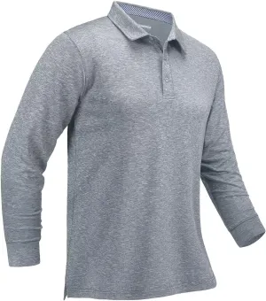 MAGCOMSEN Men's Long Sleeve Golf Polo Shirts Collared Athletic Quick Dry Lightweight Work Shirts