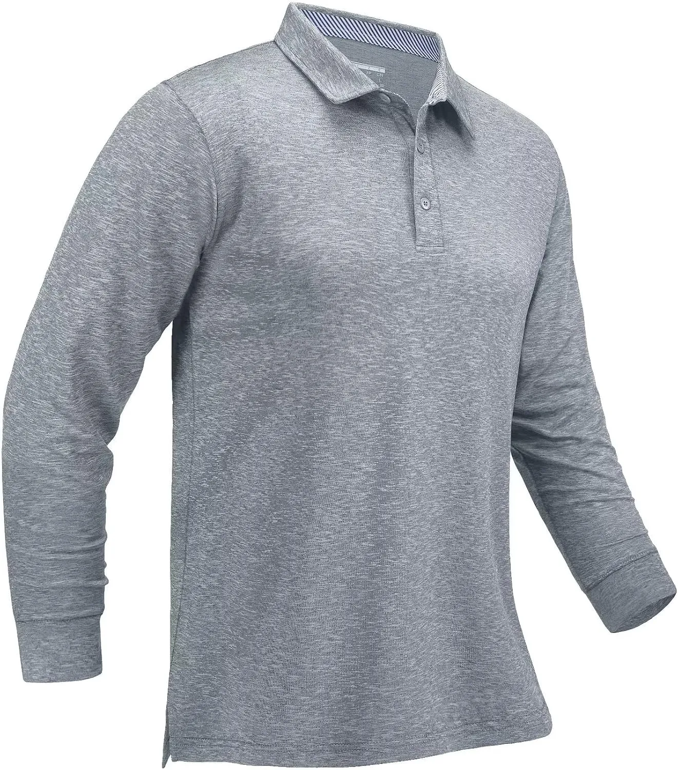 MAGCOMSEN Men's Long Sleeve Golf Polo Shirts Collared Athletic Quick Dry Lightweight Work Shirts