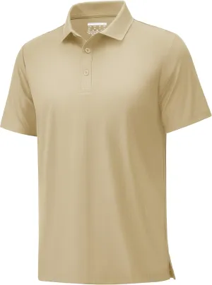 MAGCOMSEN Men's Polo Shirts Short Sleeve Collared Shirt Moisture Wicking Dry Fit Performance Golf Casual Work Shirts