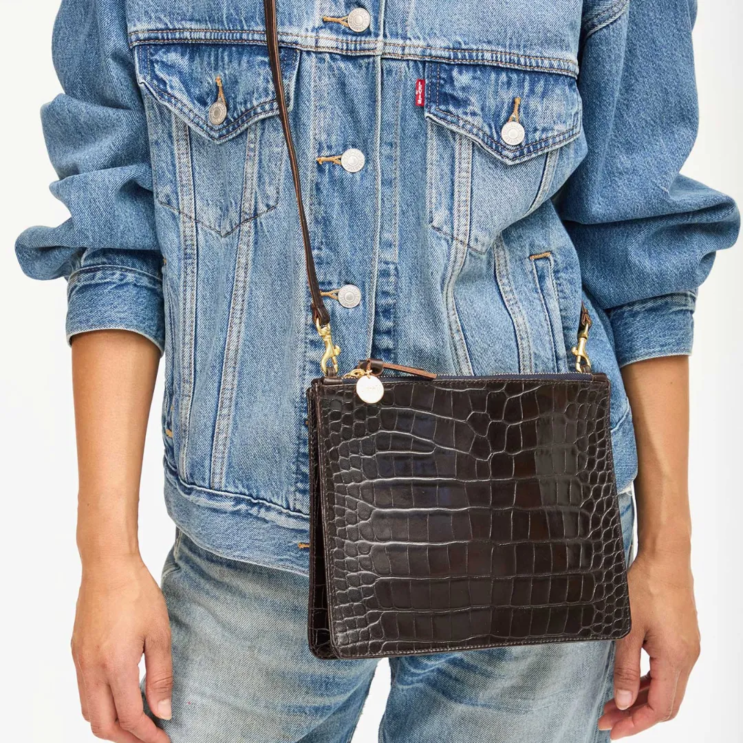 Margot Double Sac Bretelle (Autumn Croco Kalamata)