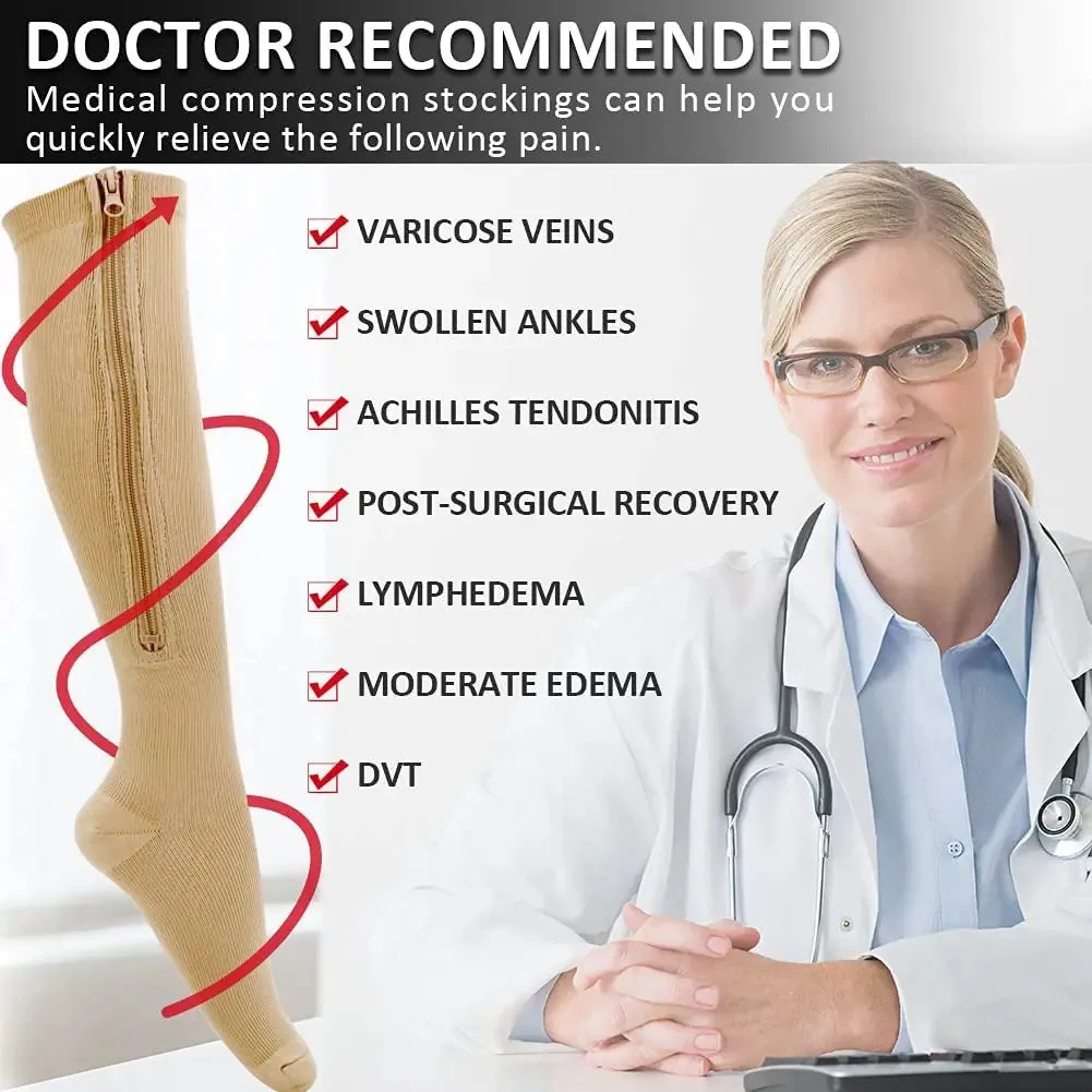 Medical Zipper Compression Socks (U CARE)