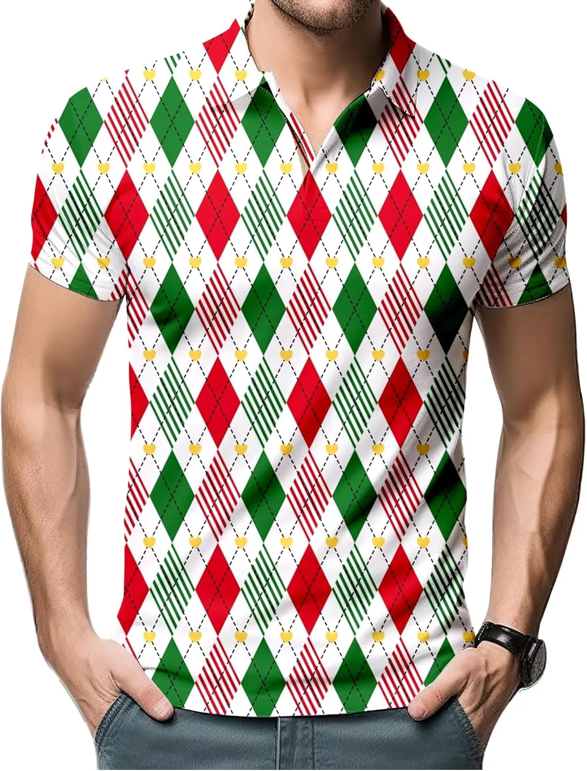 Mens 70s Golf Shirts for Men,Funny Golf Shirts for Men Short Sleeve,Mens 70s Shirt 70s Outfits for Men