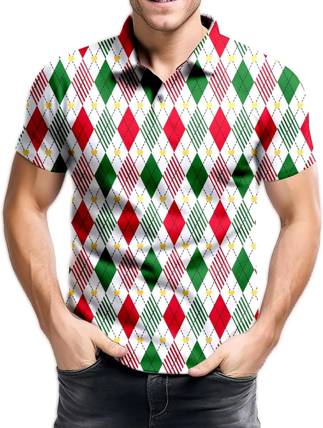 Mens 70s Golf Shirts for Men,Funny Golf Shirts for Men Short Sleeve,Mens 70s Shirt 70s Outfits for Men