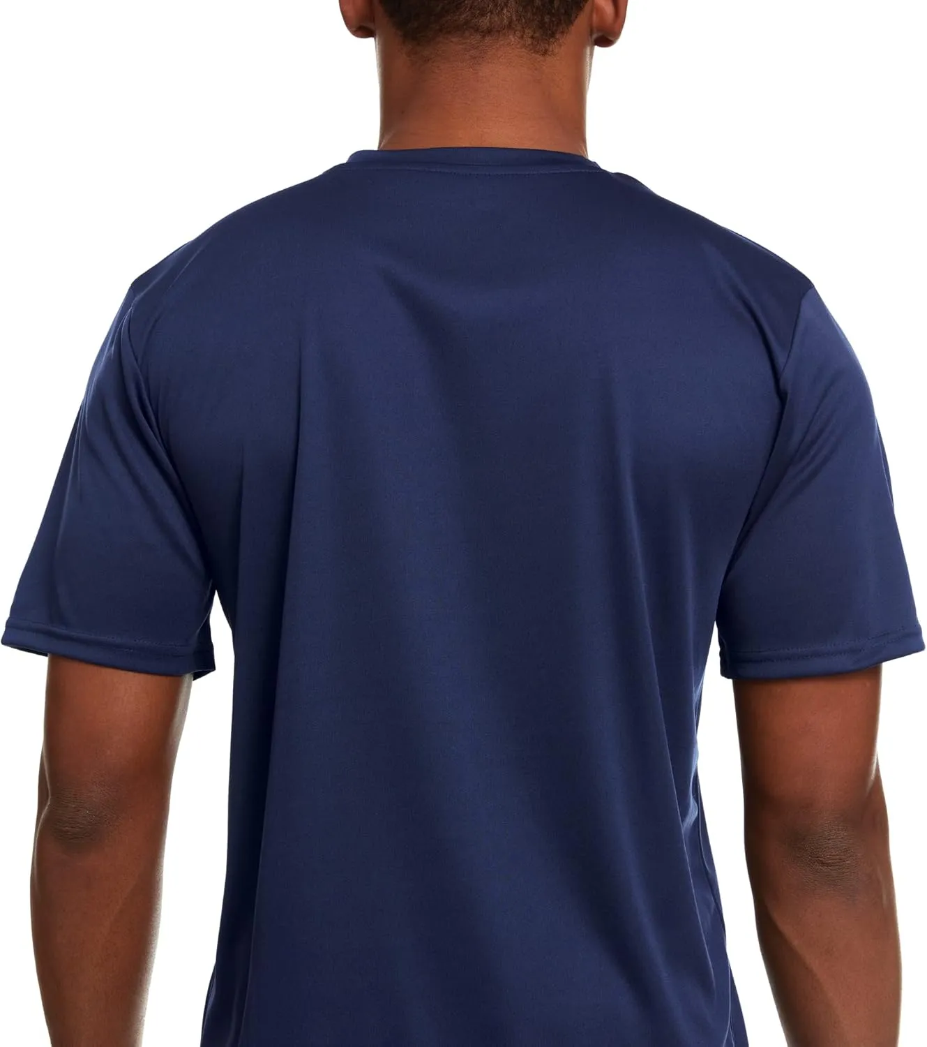 Mens Active T-Shirt - Quick-Dry Athletic Workout Training Stretch Crew Neck Short Sleeve Top 5 Pack