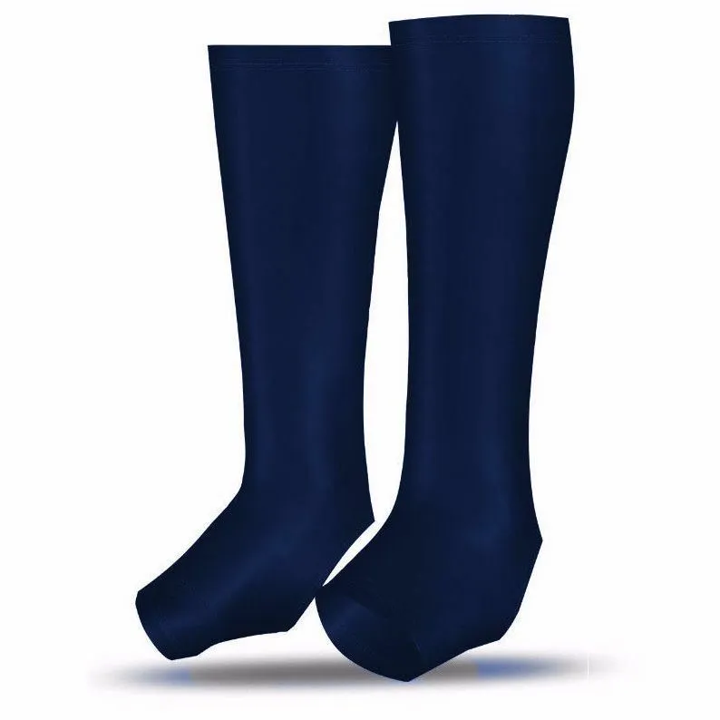 Mens Black Compression Socks Calf Guard Tights Stirrups Sleeves Shins Bike Gym