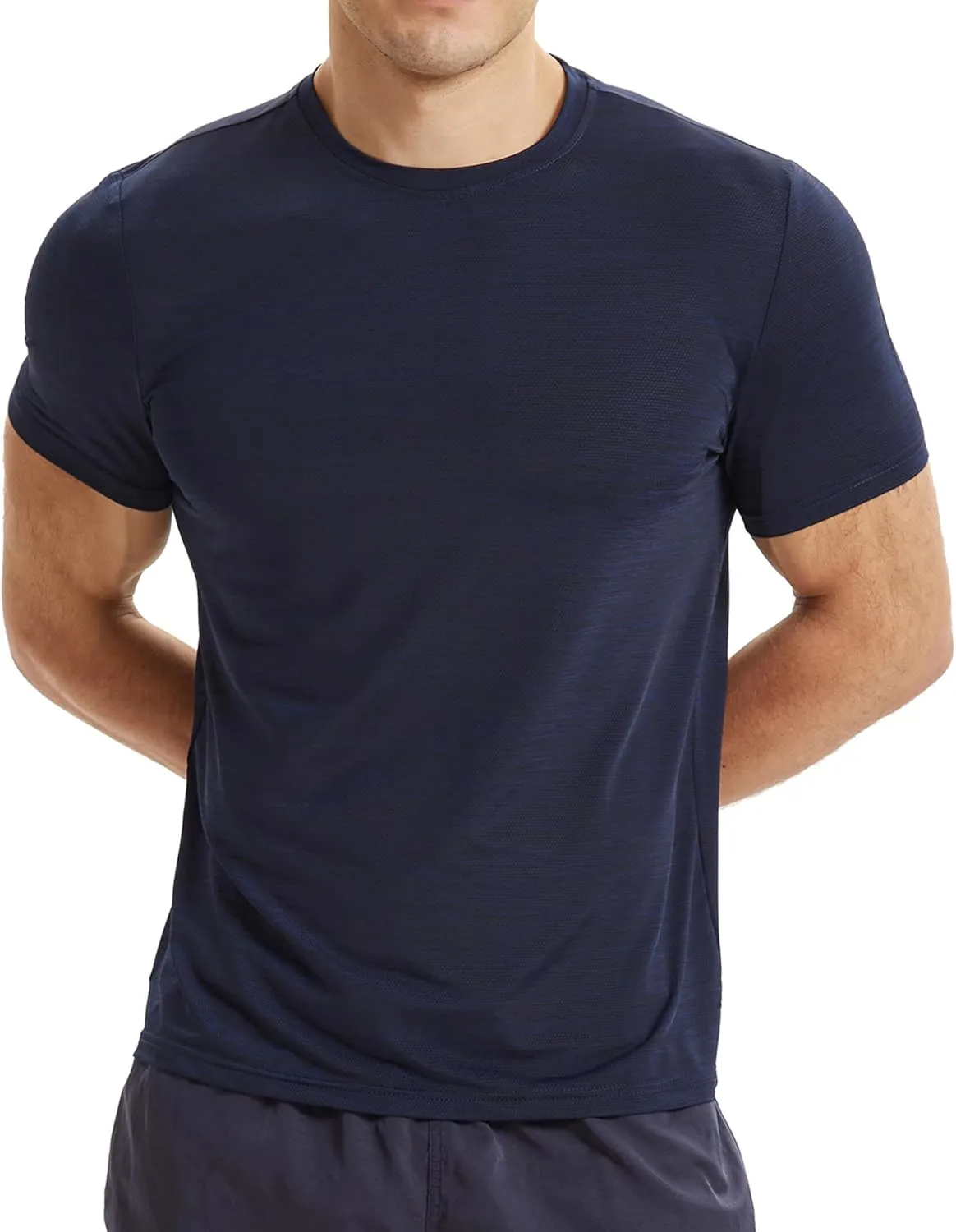 Men's Dry Fit T Shirts Lightweight Athletic Shirts for Men Moisture Wicking Running Workout Short Sleeve Gym Shirts 3XL Blue-b