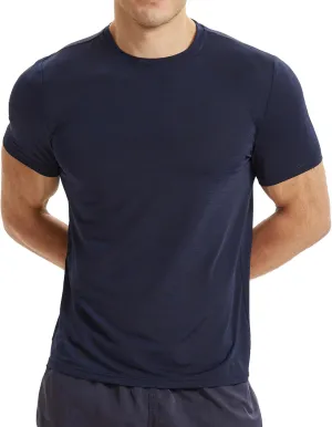 Men's Dry Fit T Shirts Lightweight Athletic Shirts for Men Moisture Wicking Running Workout Short Sleeve Gym Shirts 3XL Blue-b