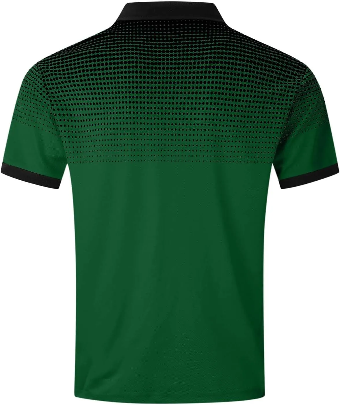 Mens Golf Shirts Quick Dry Short Sleeve Shirt 1/4 Button Down Shirts Lapel Casual T Shirt Moisture Wicking T-Shirt