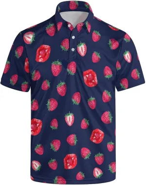 Men's Golf Shirts Short Sleeve Polo Shirts for Men Performance Moisture Wicking Dry Fit Golf Polo Shirts