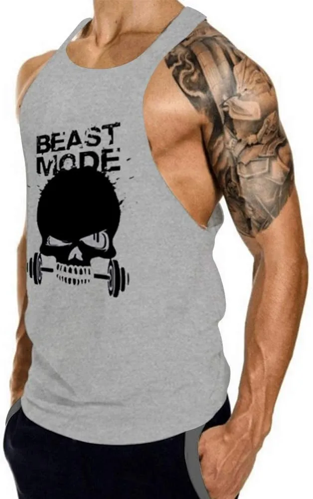 Men's Gym Bodybuilding Stringer Tank Top Workout Muscle Cut Shirt Fitness Sleeveless Vest