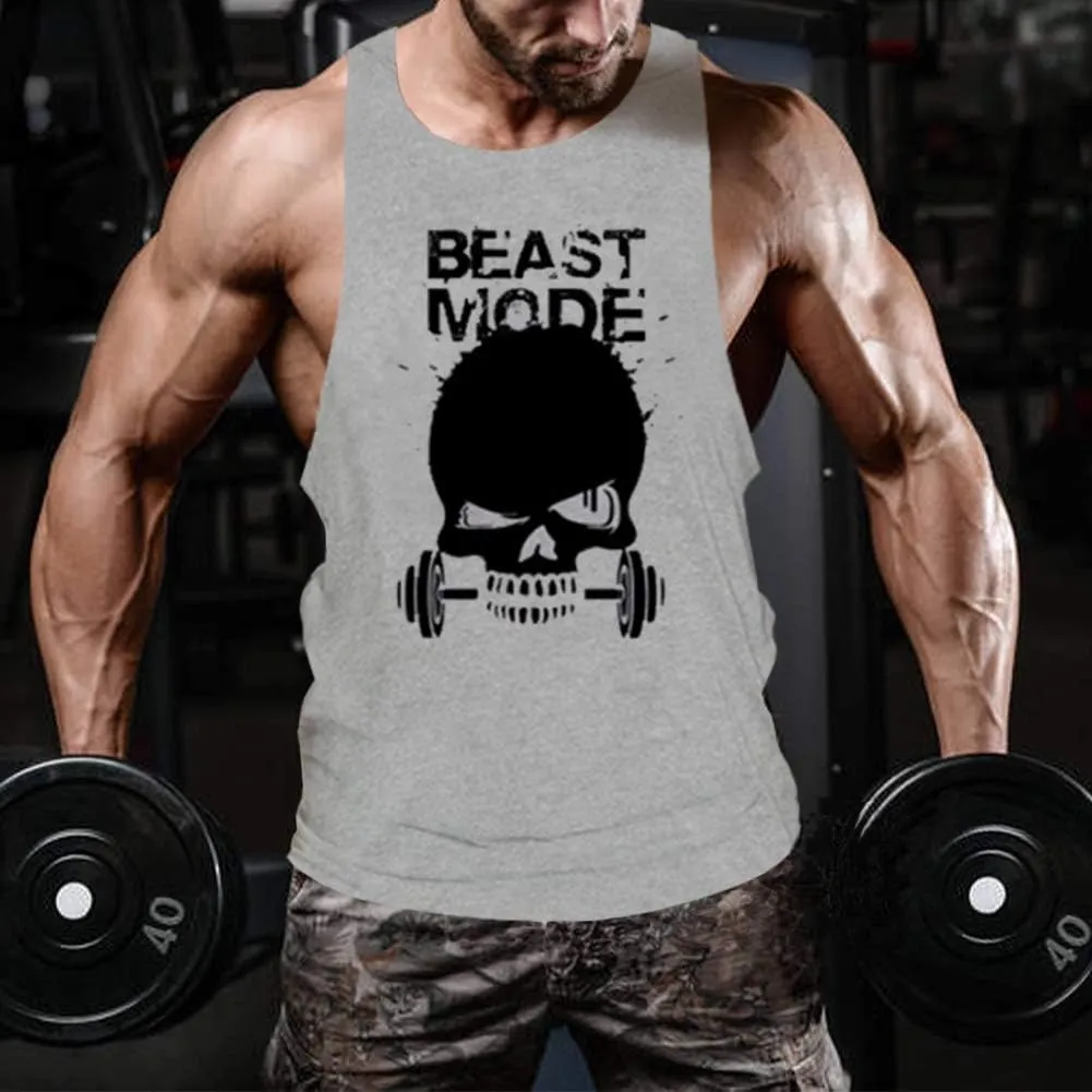 Men's Gym Bodybuilding Stringer Tank Top Workout Muscle Cut Shirt Fitness Sleeveless Vest