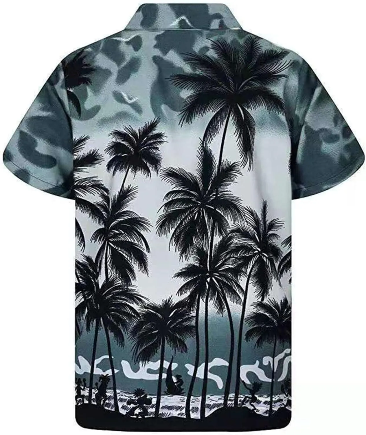 Men's Hawaiian Shirts Casual Button Down Shirts Tropical Beach Resort Short Sleeve