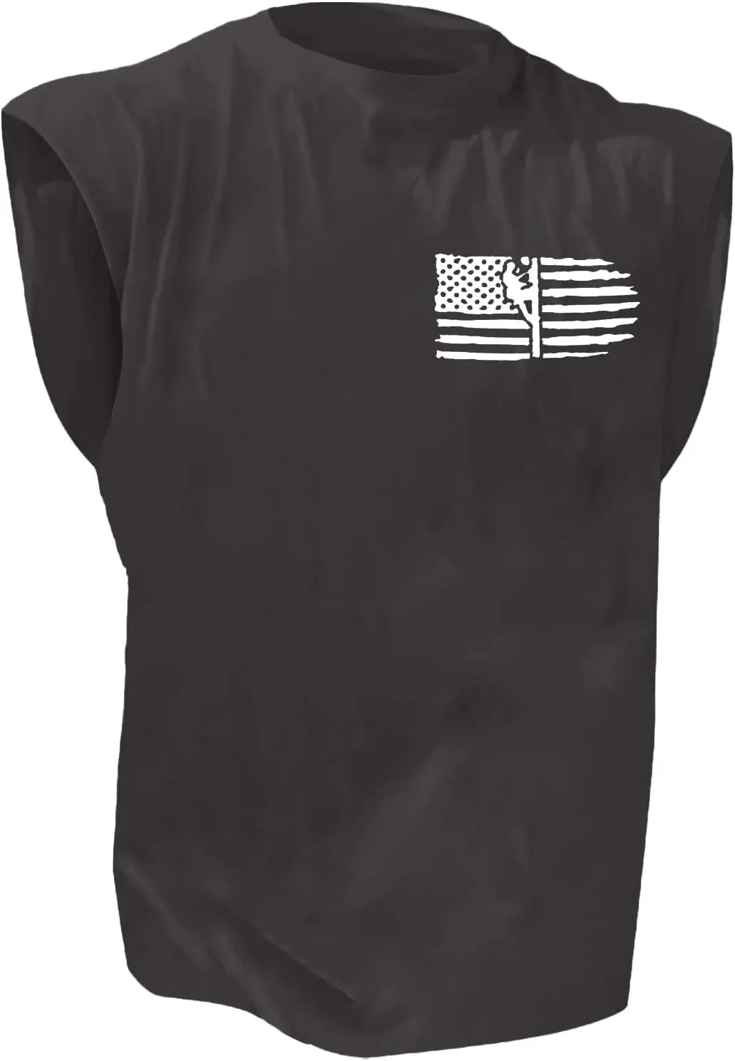 Mens Independence Day Tank Top Lightweight Quick Dry Soft Sleeveless Lapel Down Shirt Patriotic Casual Fitness Tops
