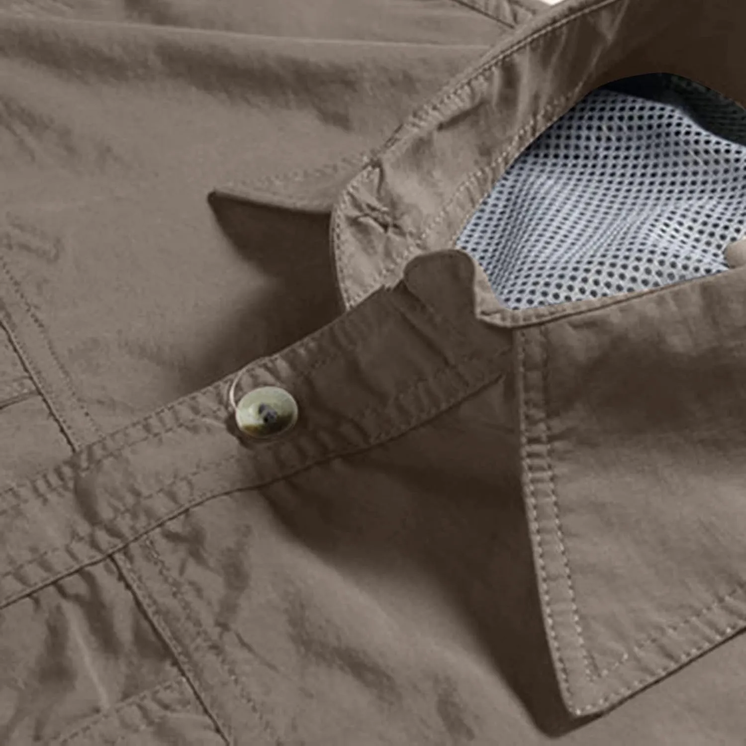 Men's Long Sleeve Work Shirts Breathable Quick Dry Ripstop Military Tactical Shirt Outdoor Casual Button Down Hiking Shirt