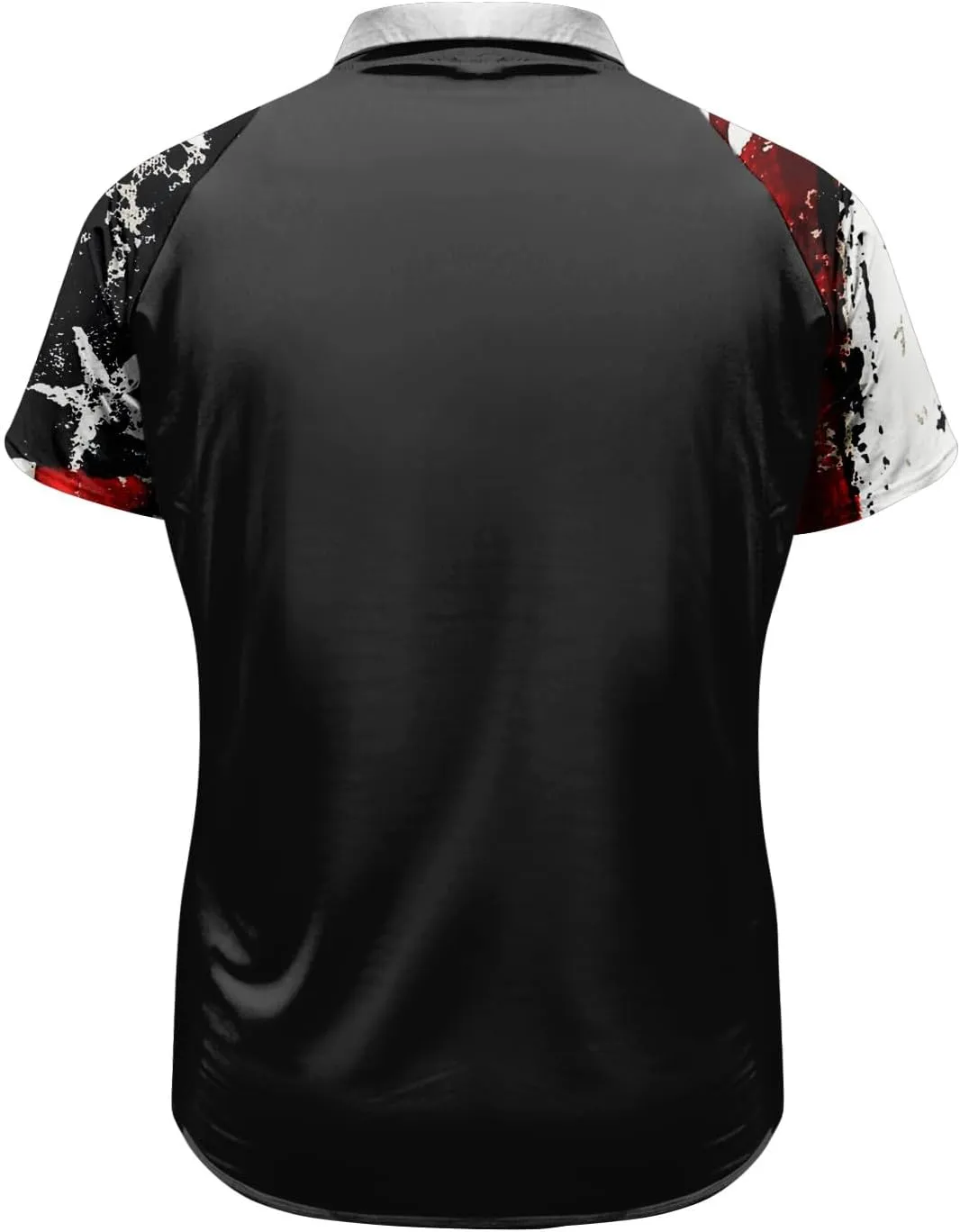 Mens Polo 4th of July Shirts Short Sleeve American Flag Print Slim Fit Polo Shirts for Men