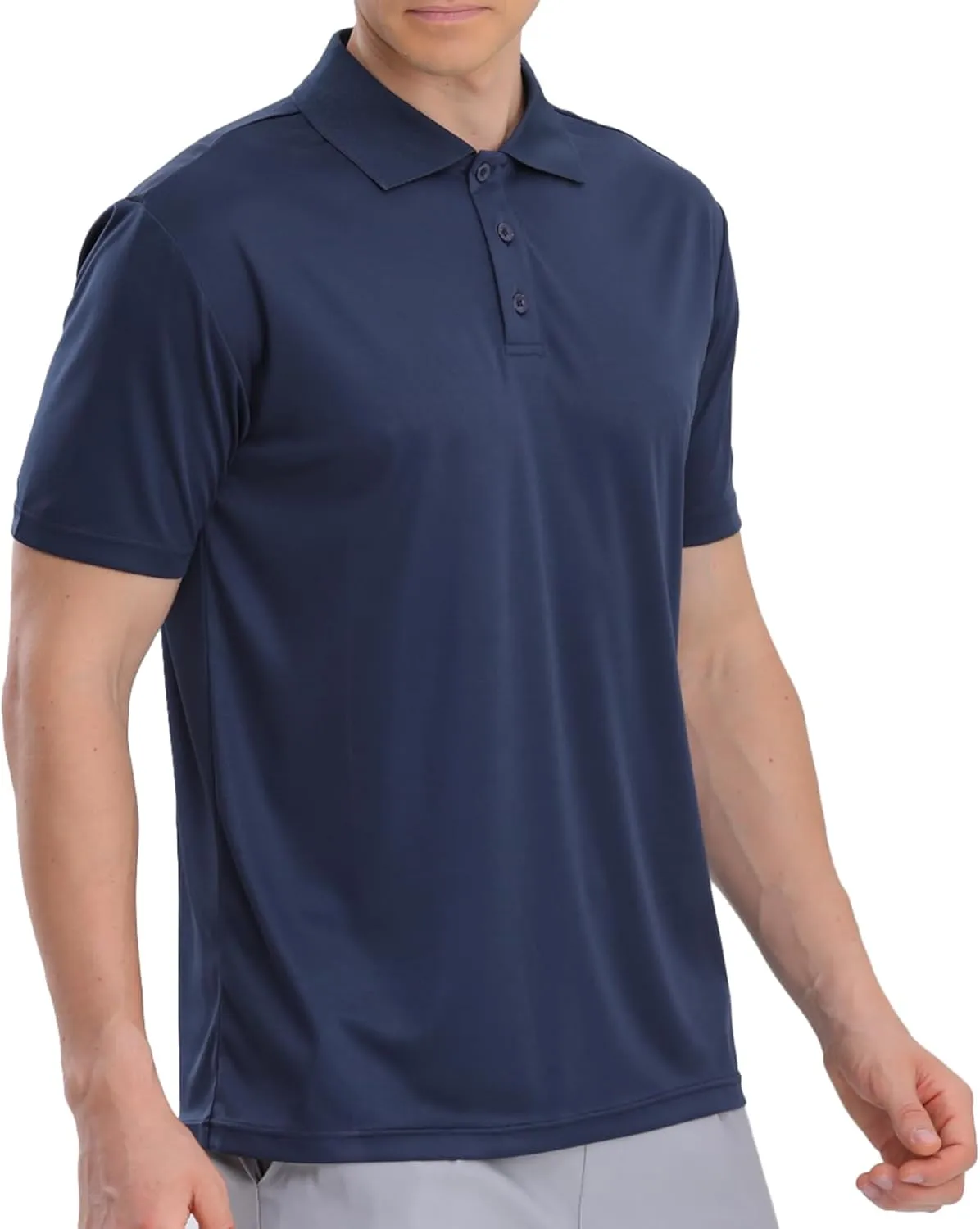Mens Polo Shirts Short Sleeve,1 Pack/5 Pack Quick Dry Moisture Wicking Polos Workout Golf Shirts for Men