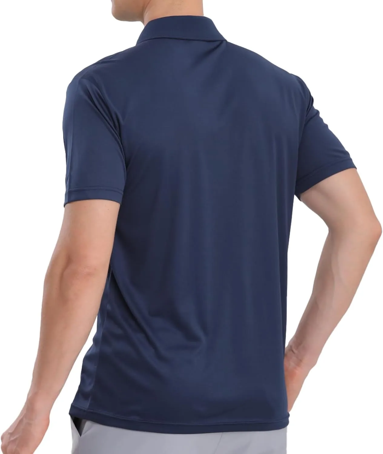 Mens Polo Shirts Short Sleeve,1 Pack/5 Pack Quick Dry Moisture Wicking Polos Workout Golf Shirts for Men
