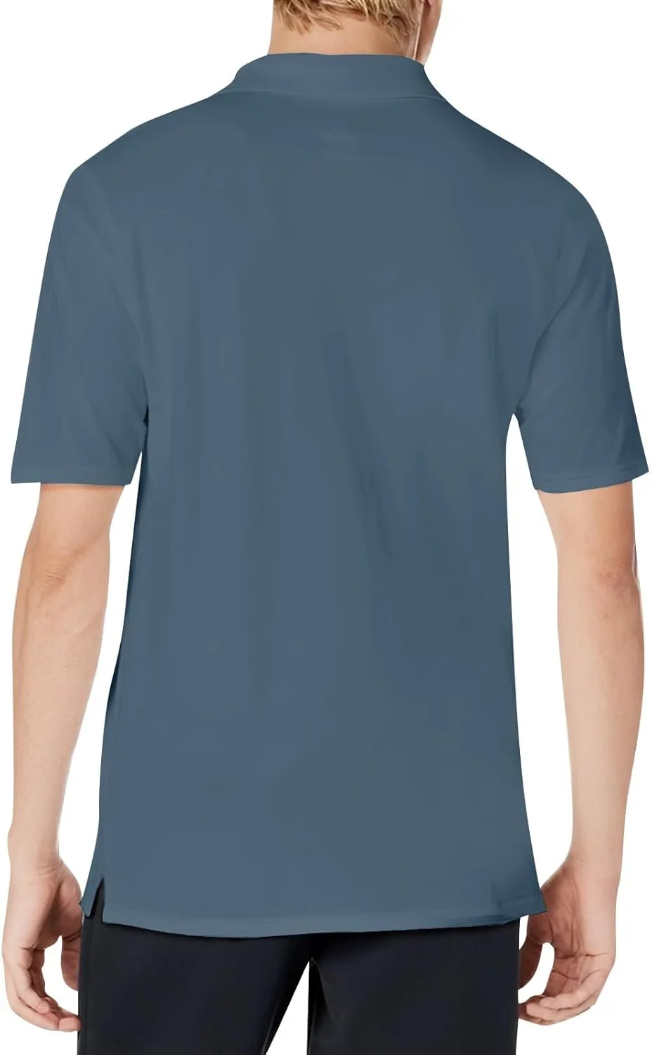 Men's Polo Shirts Summer Short Sleeve Casual 3 Button T-Shirts Classic Basic Golf Work Tees Tops with Pocket
