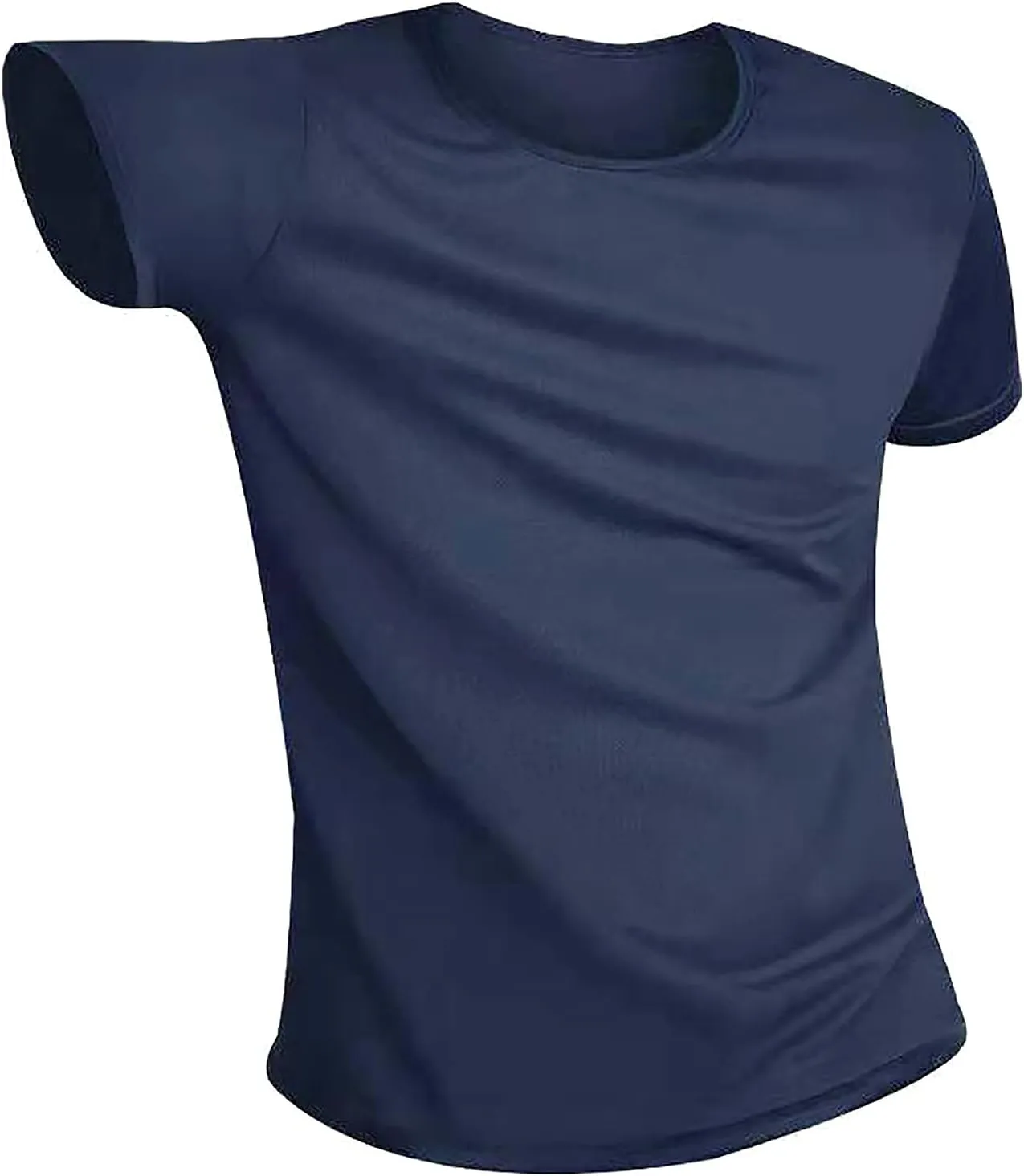 Men's Waterproof Quick Dry T-Shirt Summer Casual Short Sleeve Crewneck Tee Tops Running Gym Active Performance Shirts