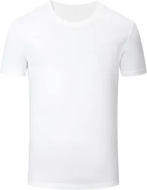 Men's Waterproof Quick Dry T-Shirt Summer Casual Short Sleeve Crewneck Tee Tops Running Gym Active Performance Shirts