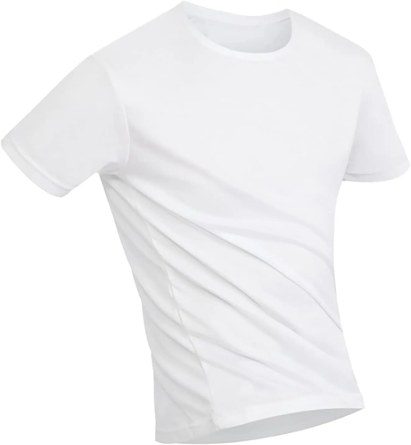 Men's Waterproof Quick Dry T-Shirt Summer Casual Short Sleeve Crewneck Tee Tops Running Gym Active Performance Shirts