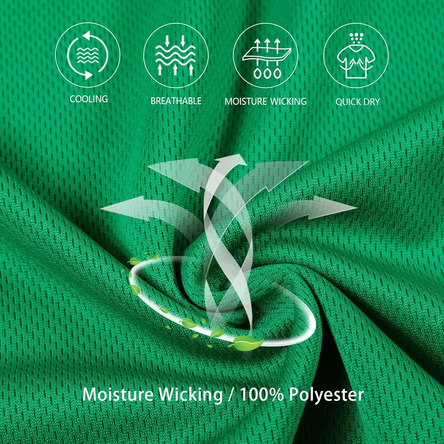 MOHEEN Men's Golf Shirts Short Sleeve Moisture Wicking Polo T-Shirts Athletic Quick Dry Fit Performance Collared UPF 50 