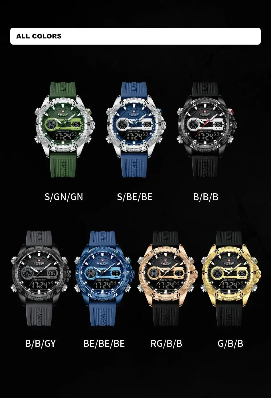 NAVIFORCE Military Sports Watch