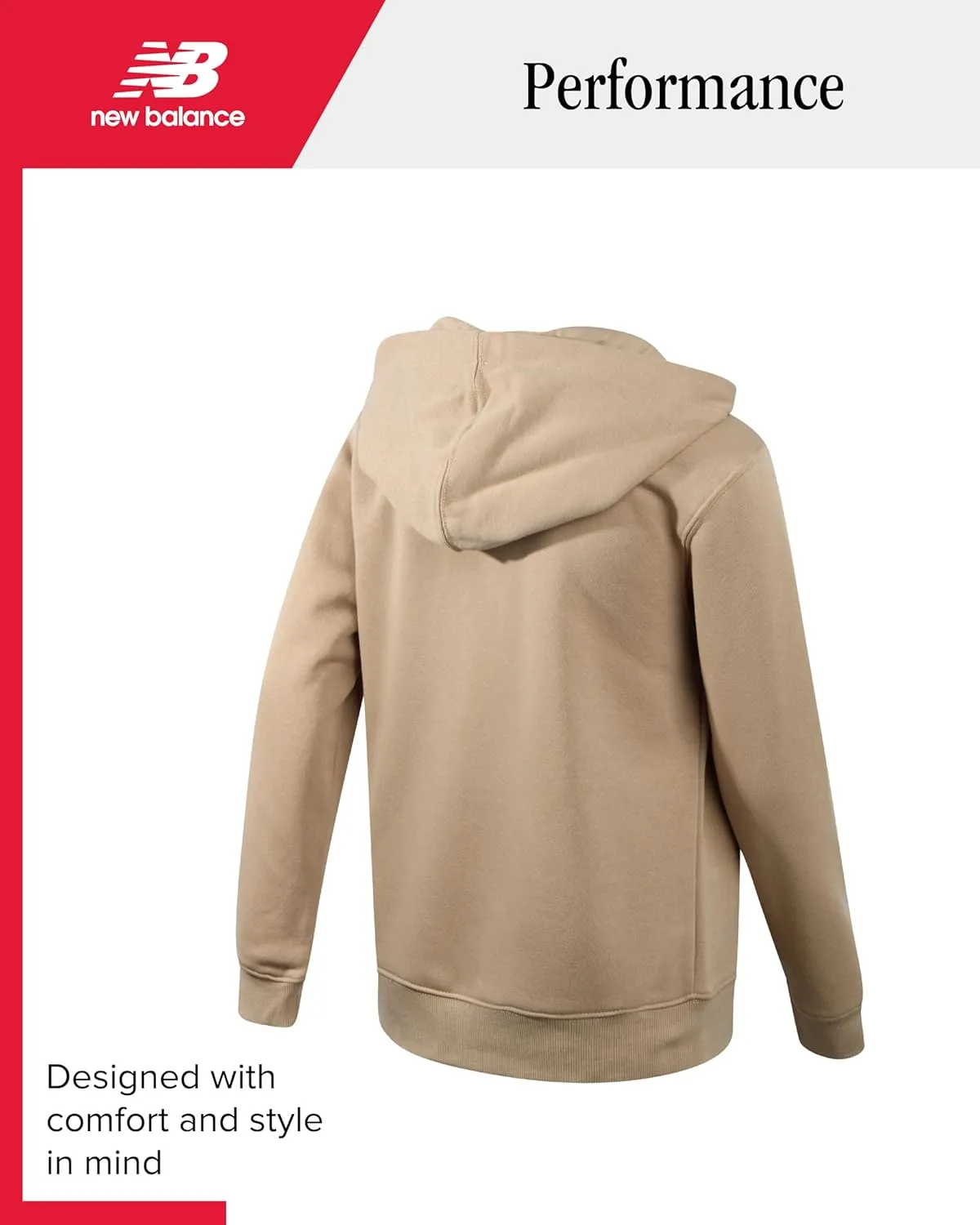 New Balance Boys' Active Sweatshirt - Zip-Up Fleece Hoodie - Performance Activewear for Boys (8-20)